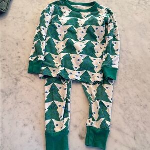 Crewcut Green Tree Pattern Kids Pajamas